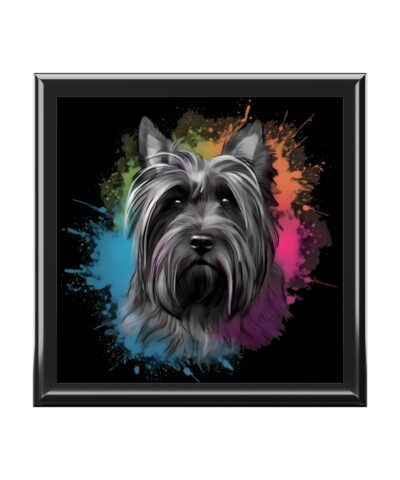 Acrylic Paint Skye Terrier Portrait – Jewelry Keepsake Box