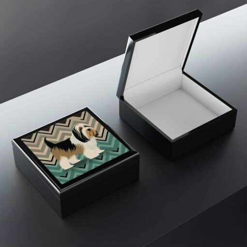 BOHO Petit Basset Griffon Vendéen Jewelry Keepsake Box – Jewelry Travel Case,Birthday Gift Mom,Bridal Party Gift,Jewelry Case