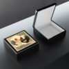 Two Japandi Style Roosters - Jewelry Keepsake Box
