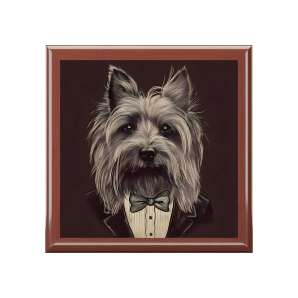 Vintage Victorian Skye Terrier Portrait – Jewelry Keepsake Box – Jewelry Travel Case, Birthday Gift Mom, Bridal Party Gift, Jewelry Case