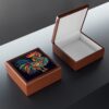 Meso-American Style Rooster - Jewelry Keepsake Box