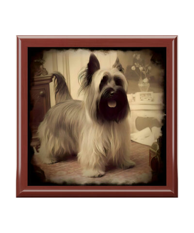 72882 30 400x480 - Vintage Victorian Skye Terrier- Jewelry Keepsake Box - Jewelry Travel Case, Birthday Gift Mom, Bridal Party Gift, Jewelry Case