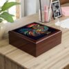 Meso-American Style Rooster - Jewelry Keepsake Box