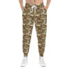 Old English Town Folk Art Pattern Athletic Joggers