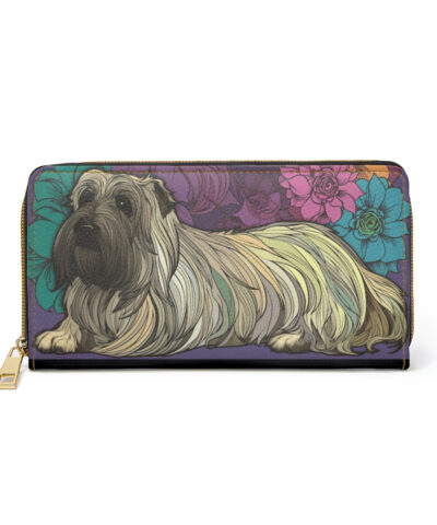 73217 4 400x480 - Floral Art Nouveau Skye Terrier  Wallet