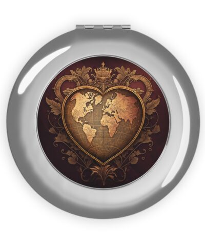 73336 105 400x480 - Vintage Venetian World Globe Heart Compact Travel Mirror