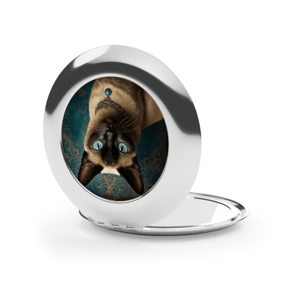 Siamese Cat Compact Travel Mirror
