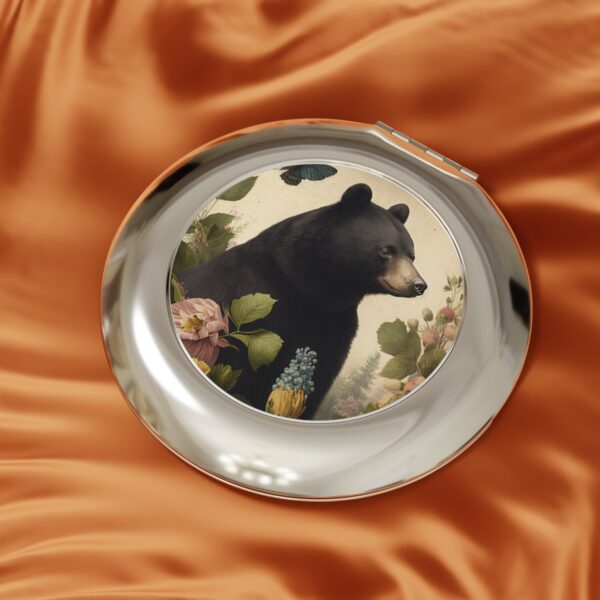 Black Bear Compact Travel Mirror