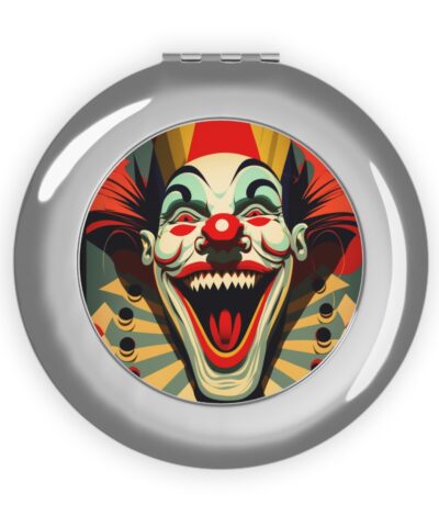 Evil Insane Laughing Clown Compact Travel Mirror