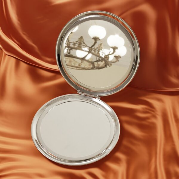 Whimsical Floral Design Compact Travel Mirror