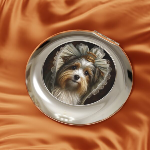 Biewer Terrier Princess Compact Travel Mirror