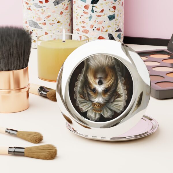 Biewer Terrier Princess Compact Travel Mirror
