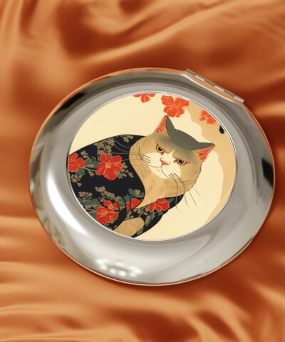 73336 336 400x480 - Japandi Style Irritated Cat Compact Travel Mirror