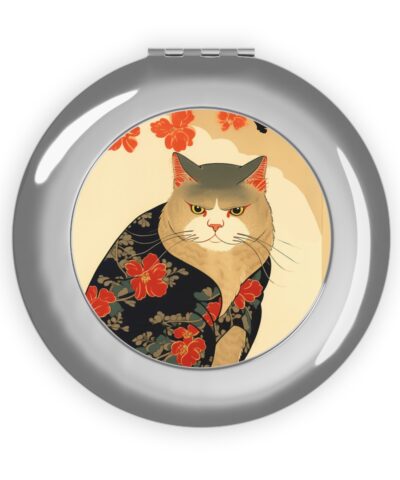 73336 337 400x480 - Japandi Style Irritated Cat Compact Travel Mirror