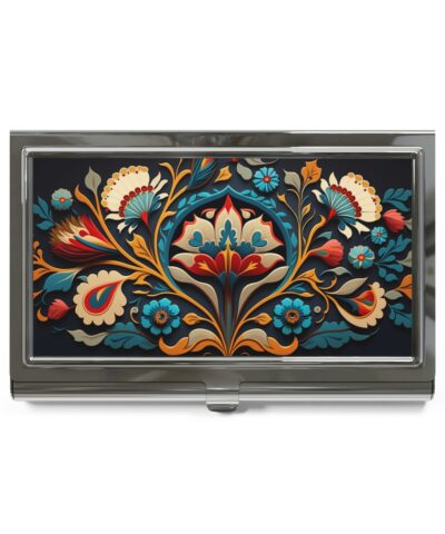 Turkish Moorish Floral Design Business Card Holder