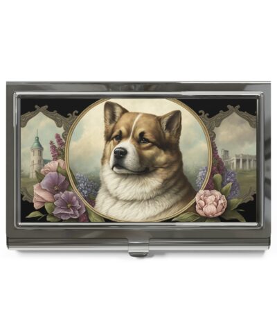 73415 6 400x480 - Vintage Victorian Akita Dog Business Card Holder