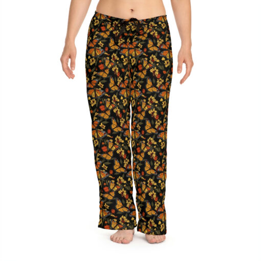 Monarch Butterfly Pattern Women’s Pajama Pants