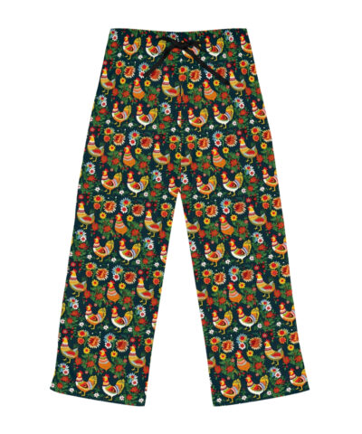 74890 40 400x480 - BOHO Scandinavian Chicken Rooster Art Pattern Women's Pajama Pants