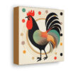 Mid-Century Modern Style Rooster Canvas Gallery Wraps