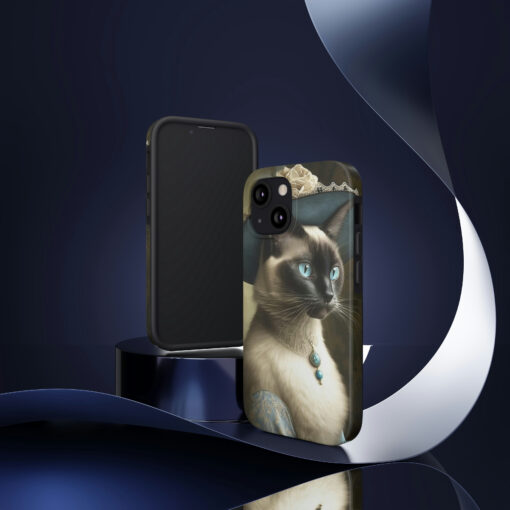 Victorian Lady Siamese Cat “Tough” Phone Cases