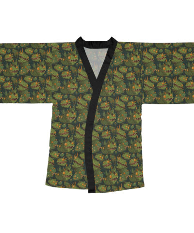 77571 35 400x480 - Goblincore Pattern Long Sleeve Kimono Robe