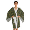 Goblincore Pattern Long Sleeve Kimono Robe