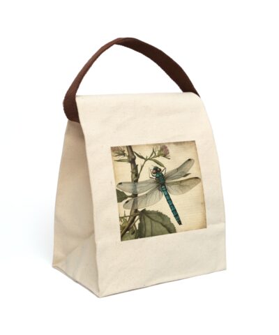 91358 105 400x480 - Vintage Naturalist Illustration of a Dragonfly Canvas Lunch Bag With Strap