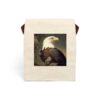 American Bald Eagle Canvas Lunch Bag With Strap