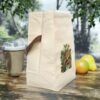 Vintage Naturalist Illustration of a Dove Canvas Lunch Bag With Strap