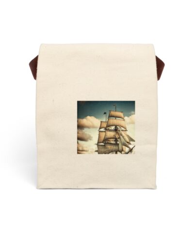91358 131 400x480 - Vintage Illustration of a Tall Ship Canvas Lunch Bag With Strap