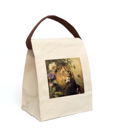 91358 135 400x480 - Vintage Naturalist Illustration of a Lion and Butterfly Canvas Lunch Bag With Strap