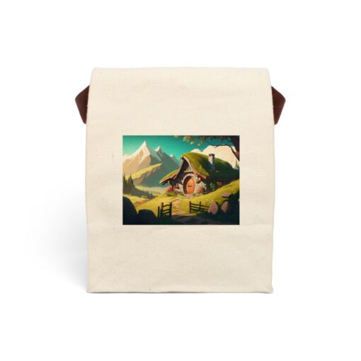 Goblincore Hobbit Hole Canvas Lunch Bag With Strap