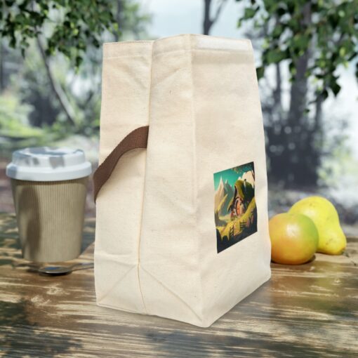 Goblincore Hobbit Hole Canvas Lunch Bag With Strap