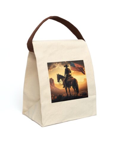91358 160 400x480 - American Cowboy Canvas Lunch Bag With Strap