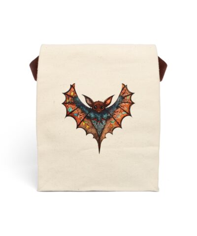 91358 171 400x480 - Art Nouveau Bat Canvas Lunch Bag With Strap