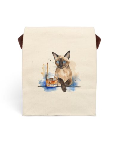 91358 176 400x480 - Watercolor Cocktail Cat Canvas Lunch Bag With Strap