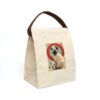 Mid Century Modern Siamese Cat Canvas Lunch Bag With Strap