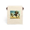 Monster Soccer Canvas Lunch Bag With Strap