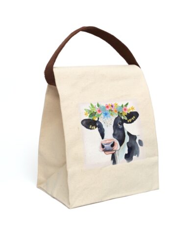 91358 225 400x480 - Holstein Cow Canvas Lunch Bag With Strap