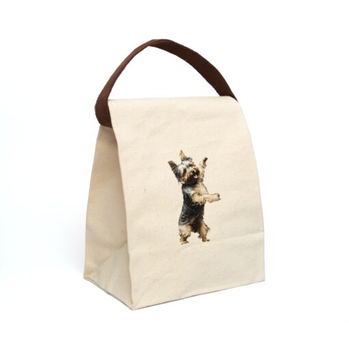 Biewer Terrier Canvas Lunch Bag With Strap