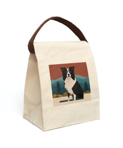 91358 245 400x480 - Mid-Century Modern Border Collie Poster Canvas Lunch Bag With Strap