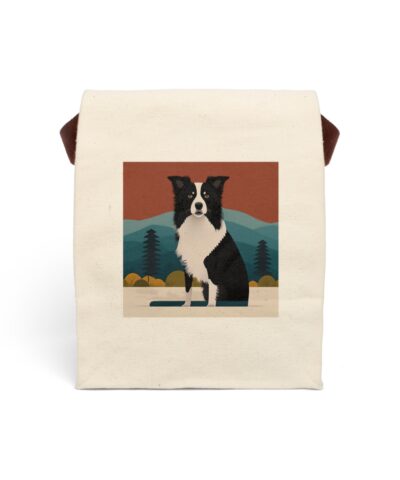 91358 246 400x480 - Mid-Century Modern Border Collie Poster Canvas Lunch Bag With Strap