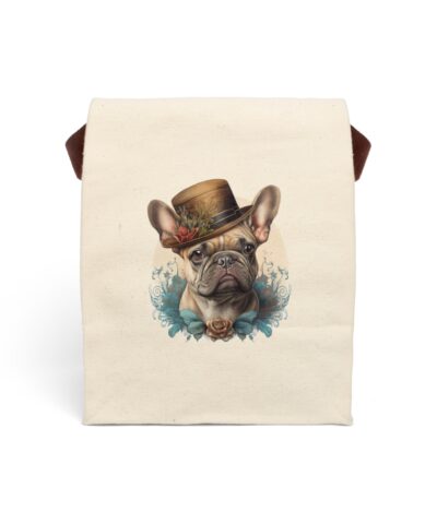 91358 251 400x480 - Vintage Victorian French Bulldog Portrait Canvas Lunch Bag With Strap