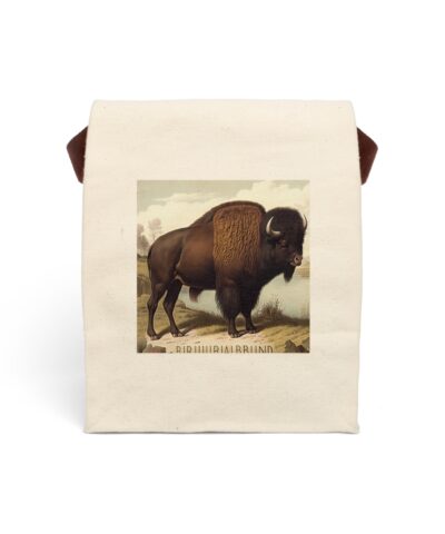 American Buffalo Canvas Lunch Bag With Strap