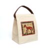 Folk Art  Honey Bee Canvas Lunch Bag With Strap