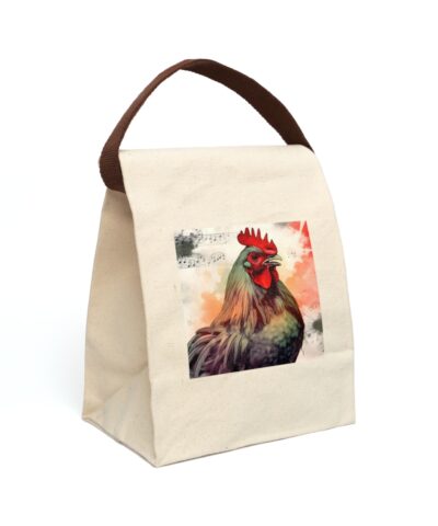 91358 335 400x480 - Watercolor Rooster Canvas Lunch Bag With Strap