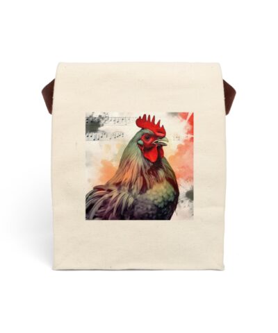 91358 336 400x480 - Watercolor Rooster Canvas Lunch Bag With Strap