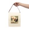 Japandi Rooster Canvas Lunch Bag With Strap