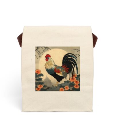 91358 346 400x480 - Japandi Rooster Canvas | Lunch Bag With Strap