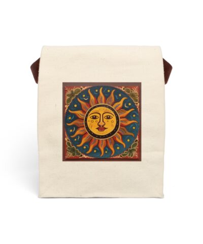 91358 361 400x480 - Folk Art Sun Canvas Lunch Bag With Strap